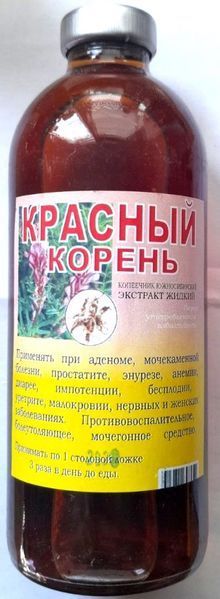 Настоянка червоного кореня, дієтична добавка, 250 мл С1П3-04 фото