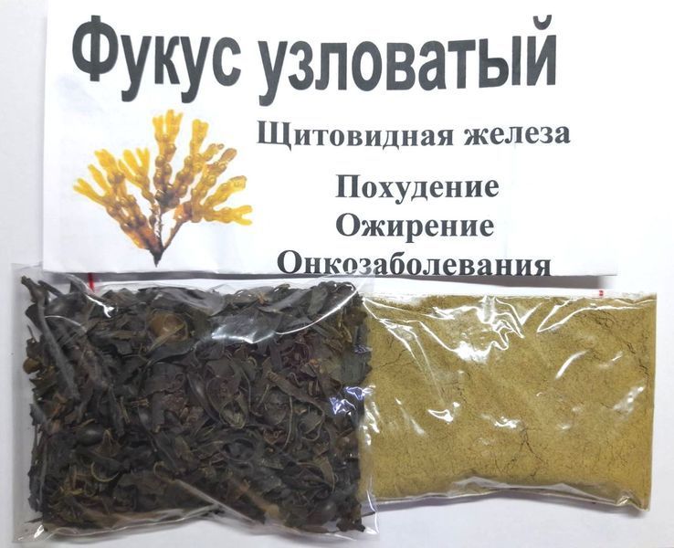 Фукус вузлуватий сушений, 50 грам. 1646937944 фото