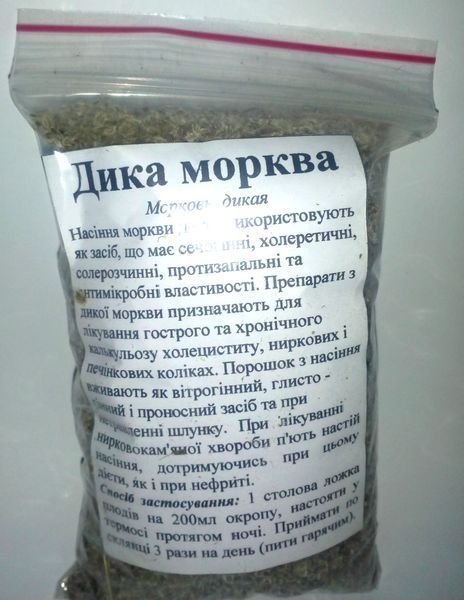 Морковь дикая (дика морква), семена, 50 грамм. 1215156621 фото