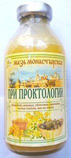 Крем косм. Мазь монастырская при проктологии, 100 мл С2П3-08 фото