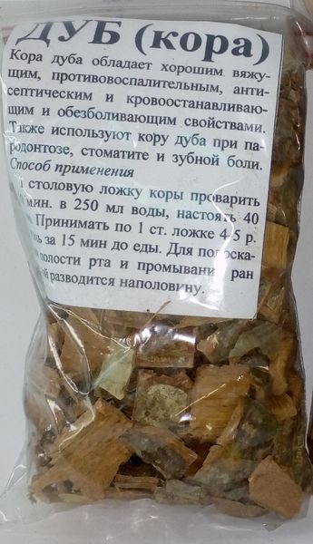 Дубова кора, 90 грам. 1215175789 фото