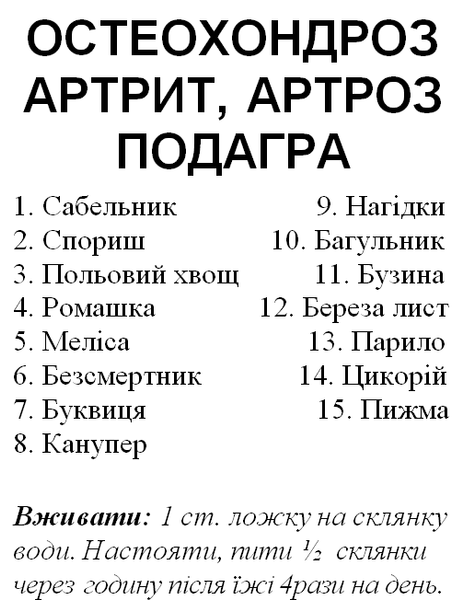 Травяной сбор/чай при остеохондрозе, артрите, артрозе, подагре, 100 грамм 1225879746 фото