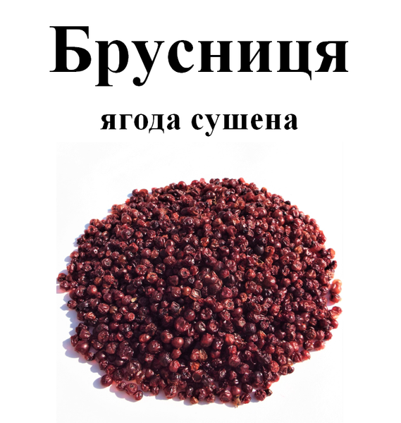 Брусниця, ягода сушена, 50 грам. 2921439124 фото