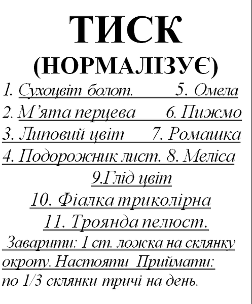 Трав'яний збір/чай для нормалізації тиску, 85 грам 1225859593 фото