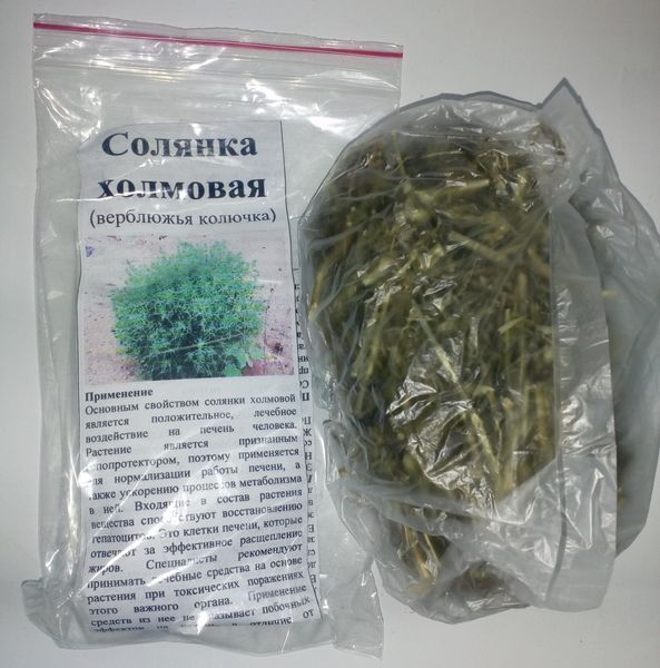 Солянка холмовая (верблюжья колючка), трава сухая, 30 грамм. 1240972640 фото